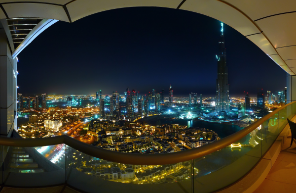 nacht,Dubai,stadsgezicht,stadslichten,stad