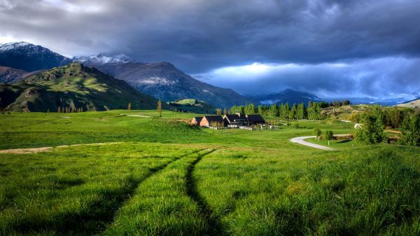 Landschaft,Hügel,Natur,Himmel,Gras,Feld