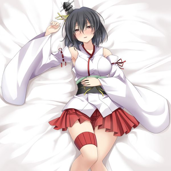 Anime, Dziewcząt anime, Kolekcja Kantai, Yamashiro KanColle, krótkie włosy, Dakimakura