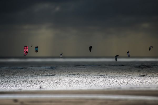 sunlight, landscape, sea, water, people, sport