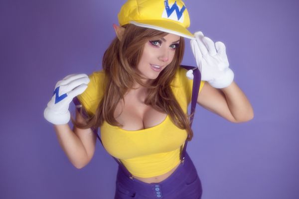 Jessica Nigri,cosplay,Wario,Mario Bros,spaltning,Kvinder