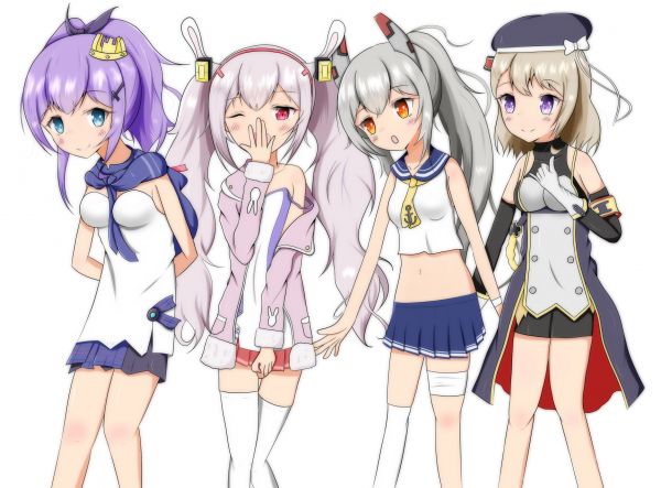 Anime, Anime Mädchen, Azur Lane, Laffey Azur Lane, Javelin Azur Lane, Ayanami Azur Lane