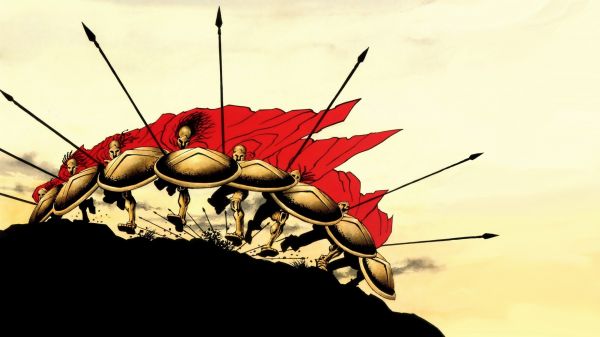 illustration,comics,Frank Miller,300,insect,flower