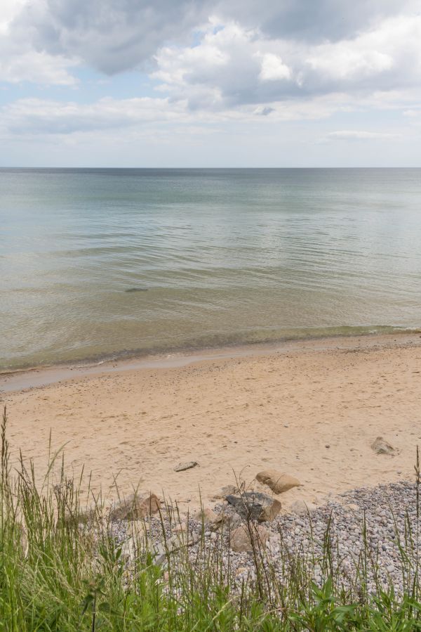 Meer, Wasser, Ufer, Sand, Rock, Gras