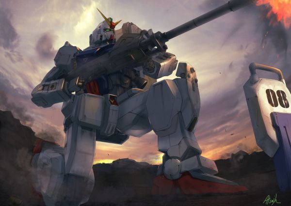 Gundam Ground Type,Mobile Suit Gundam La 08a MS team,anime,mech,Super Robot Taisen,Gundam