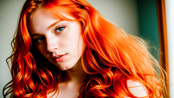 ai art,Stable Diffusion,women,freckles,looking at viewer,redhead