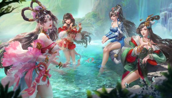 Anime girls,sanguosha,Three Kingdoms,Anime,Çin giyim