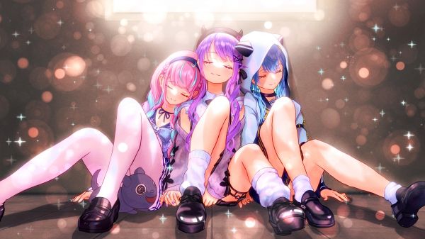 Virtual Youtuber,Hololive,Hoshimachi Suisei,tokoyami towa,Aqua Hololive,睡眠