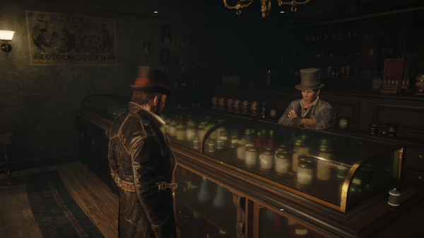 videogiochi,Creed Syndicate di Assasin,Jacob Frye,notte,bar,mezzanotte