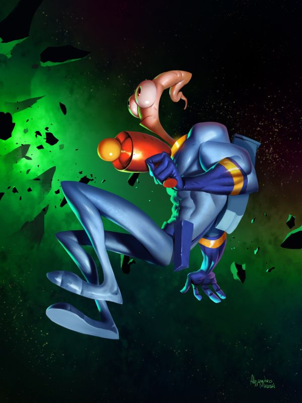 videohry,Earthworm Jim,Video herní postavy