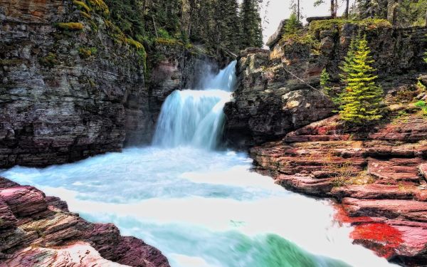 Glacier National Park,2560x1600 px,St mary falls