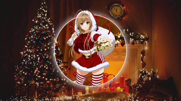 Juletre,Sento Isuzu,Amagi Brilliant Park,jul,picture in picture,christmas clothes