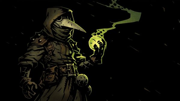 ilustrace,tma,Snímek obrazovky,počítač tapeta,morové lékaři,Darkest Dungeon