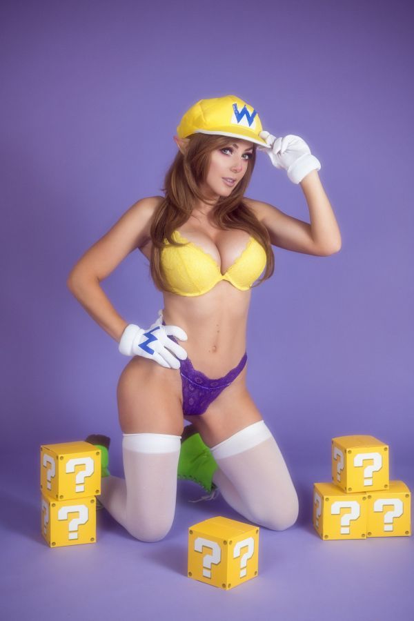 Jessica Nigri,cosplay,Kvinder,Wario,Mario Bros,lingeri