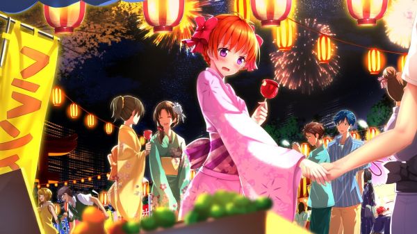 Anime,Anime cô gái,Gekkan Shoujo Nozaki kun,Sakura Chiyo,Đỏ mặt,Kimono