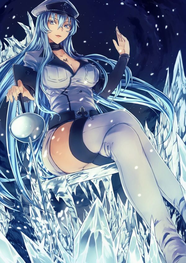 ภาพประกอบ, อะนิเมะ, Akame ga Kill, การ์ตูน, การ์ตูน, Esdeath