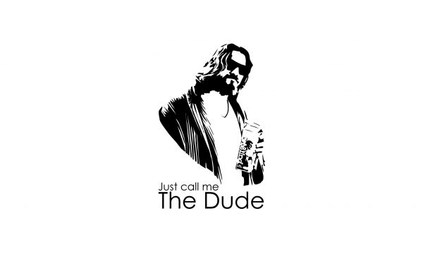 单色, 商标, 动画片, 大Lebowski, lebowski, T恤