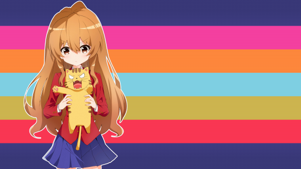 Toradora, Aisaka Тайга, бретон, blunt bangs, блейзер, red jackets