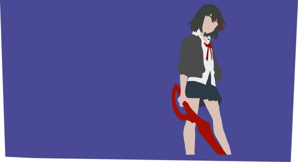 illustration,anime,anime girls,cartoon,Kill la Kill,minimalism