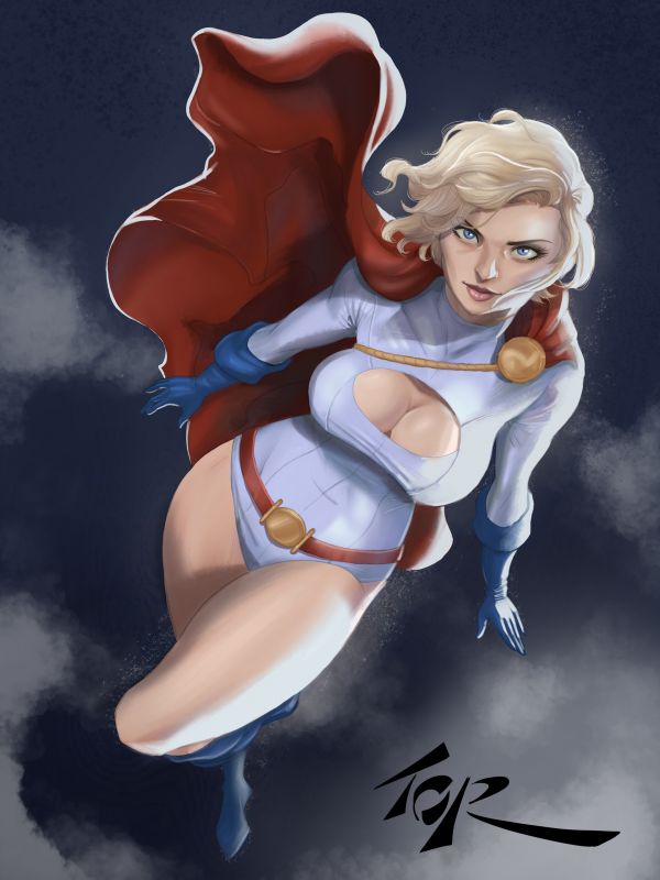 power Girl,DC Comics,pilkkominen