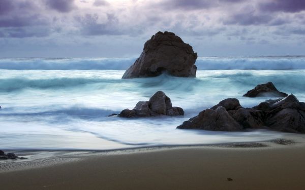 agua,mar,bahía,rock,apuntalar,arena