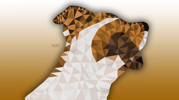 illustration,pattern,animals,low poly,dog,paper