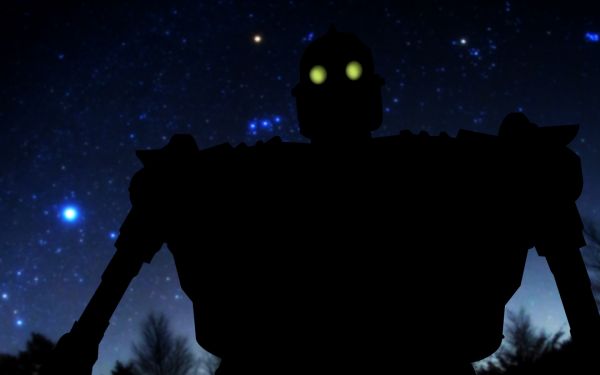 nacht,maanlicht,The Iron Giant,gloeiende ogen,middernacht,duisternis