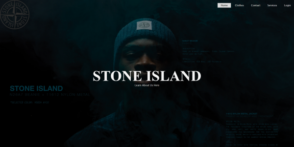 web design,web development,stone,Stone Island,brand new,tech