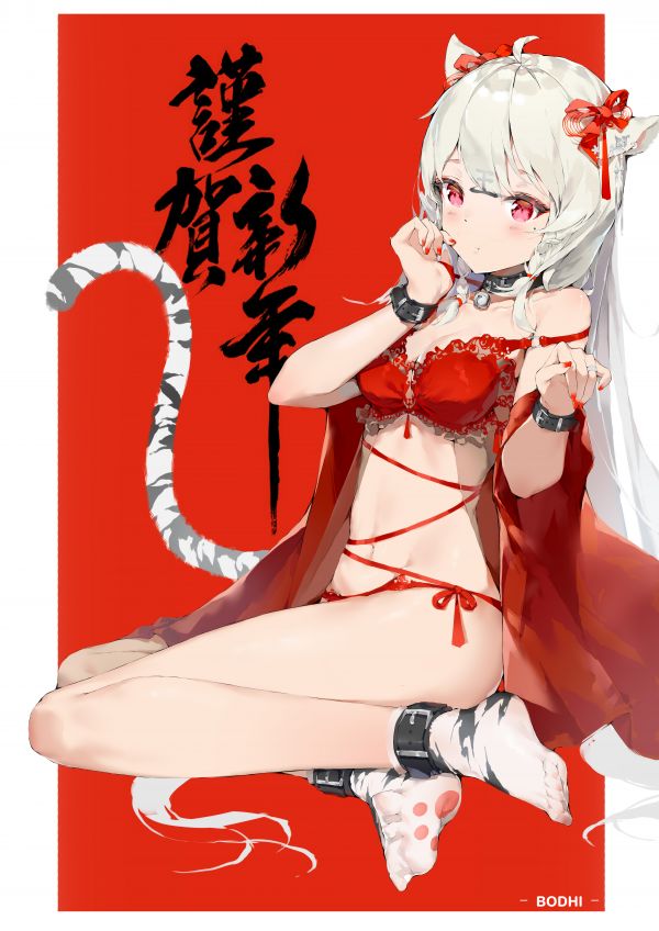 Festa di Primavera,anime girls,Chinese characteristics,Bodhi Wushushenghua,ragazza gatto,orecchie di gatto