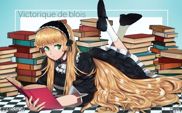 Gosick,animemeisjes,2D,lang haar,blond haar,fan art