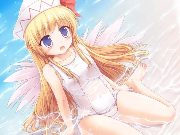 ilustrasi,berambut pirang,anime,Touhou,gambar kartun,Lily Putih