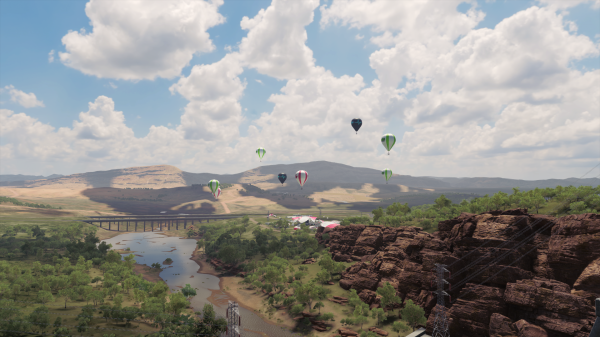 cloud, sky, plant, water, hot air ballooning, parachute