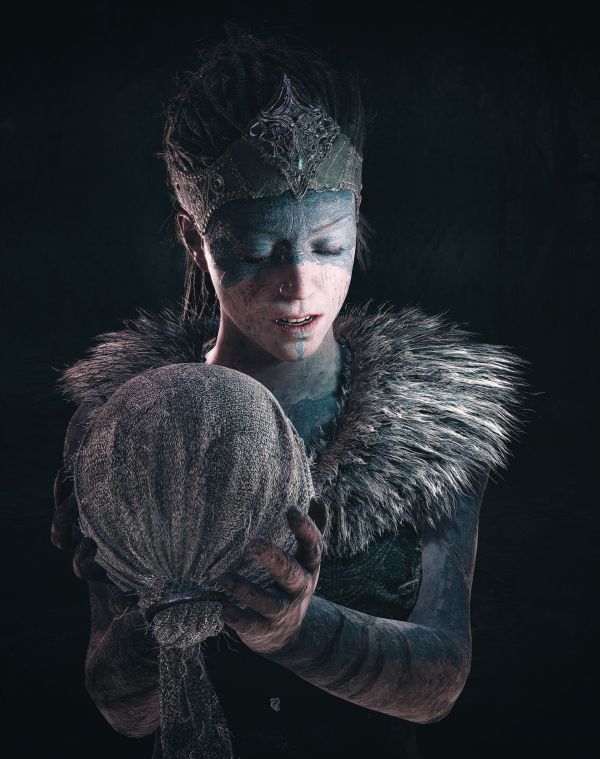 비디오 게임,비디오 게임 캐릭터,Hellblade Senua의 희생,Senua,닌자 이론,얼굴