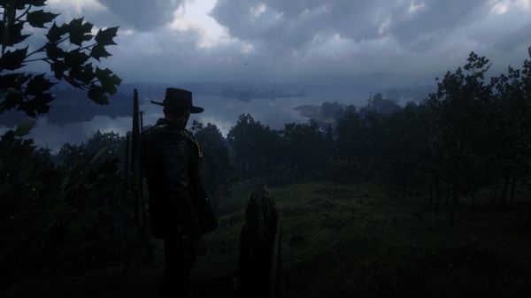 Red Dead Redemption 2, PC-spilling, cowboy, vestlig, hest, skjermbilde