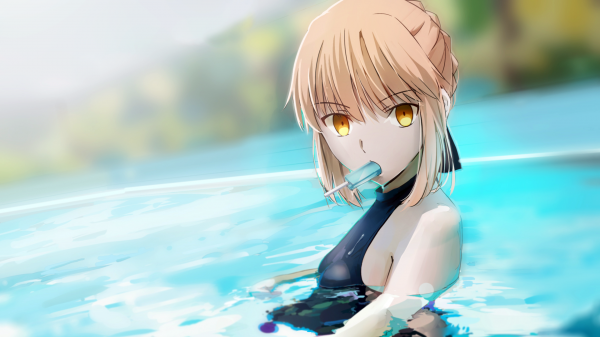 Sabre,Anime piger,flødeis,anime,Fate Series,Saber Alter