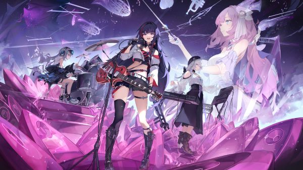 opera de arta,fete anime,Honkai Impact,Honkai Impact 3rd,anime,Raiden Mei