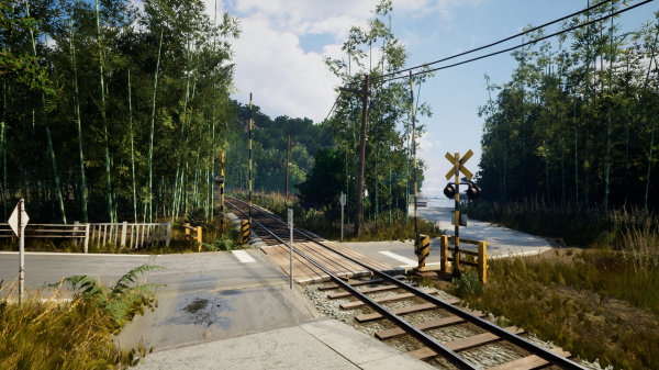 bambus,Unreal Engine 4,CGI,3D Environment,jernbane,Nostalgia Train