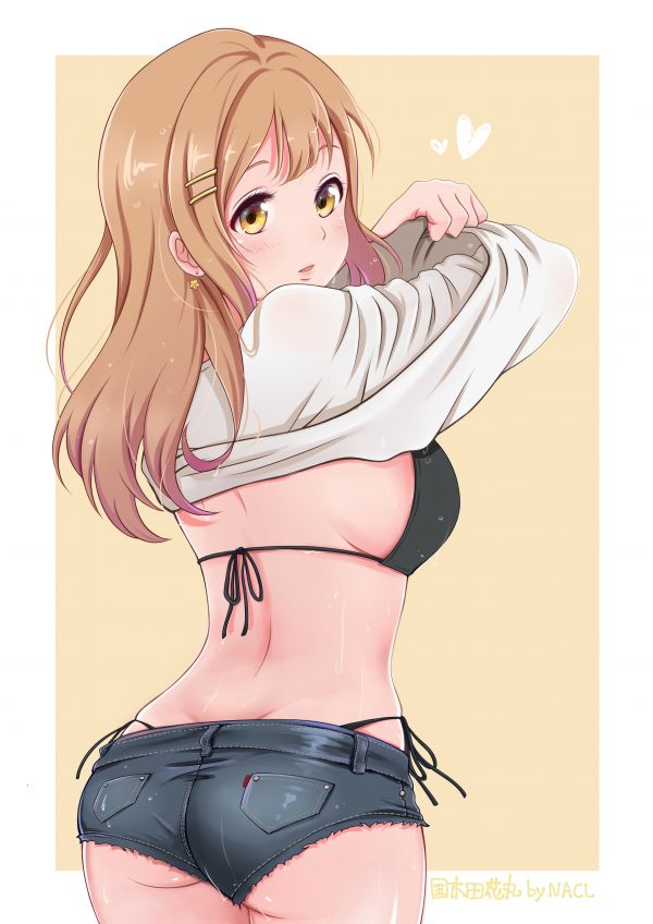 Love Live,Love Live Sunshine,Filles anime,Kunikida Hanamaru,Sideboob,cul