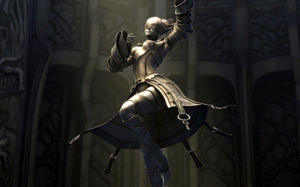 video games,statue,dark elf,Lineage II,darkness,screenshot