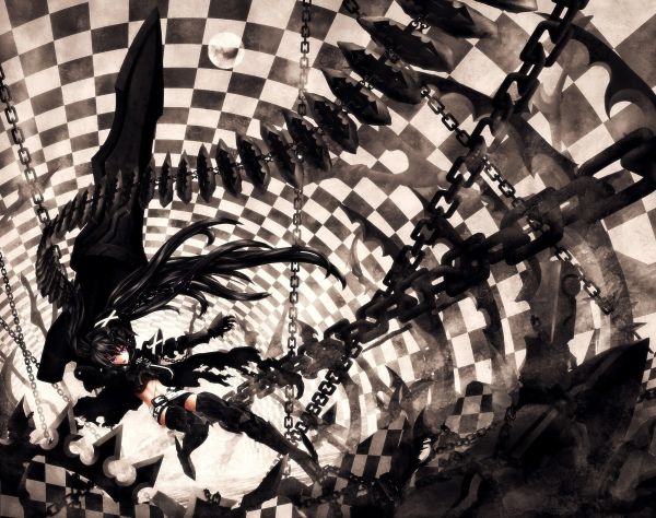 animemeisjes,Black Rock Shooter,Insane Black Rock Shooter,2150x1700 px