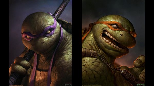 fantasy art,realistisk,Teenage Mutant Ninja Turtles,skjermbilde,spesialeffekter