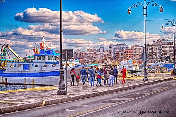 nave,mare,città,paesaggio urbano,Italia,cielo