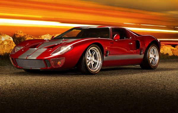 Ford,gt40,supercar,red,side view