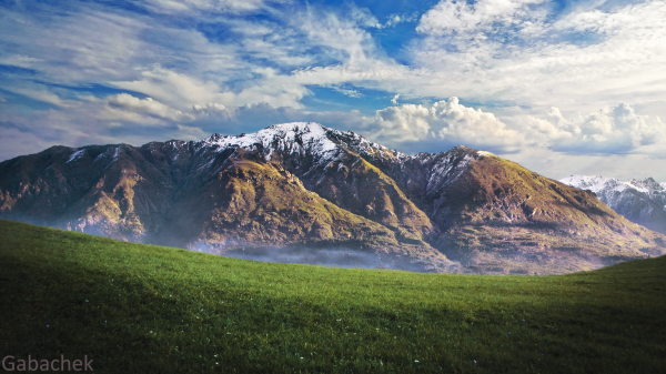 sky,mountains,clouds,Gabachek,photo manipulation,nature