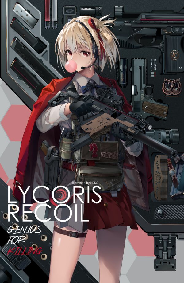 Anime,Filles anime,Lycoris Recoil,Nishikigi Chisato,blond,solo