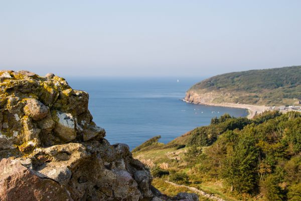 Landschaft, Meer, Bucht, Rock, Hügel, Natur