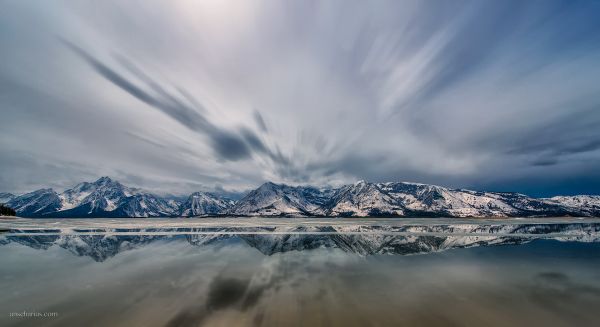 пейзаж, Солнечный лучик, море, Холм, озеро, воды