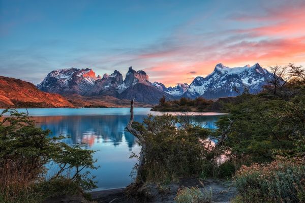 Chile,lago,paisaje,montañas,parque Nacional,2048x1367 px