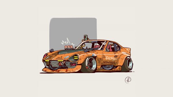 umelecké diela,auto,concept art,pestrý,custom made,Fernando Correa