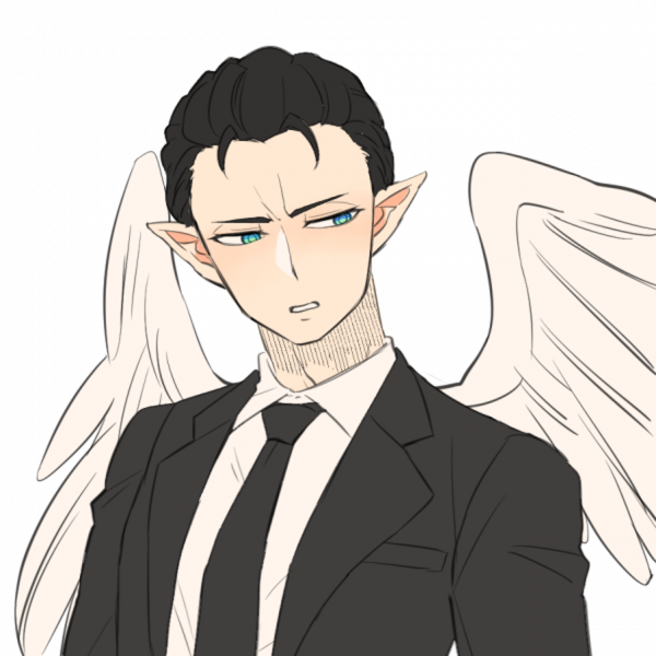 Picrew,元の文字,神々,天使,pointy ears,suit and tie